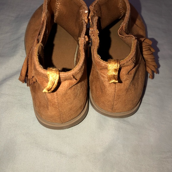 Tan fringe booties - Picture 2 of 9